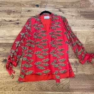 Alice + Olivia pussy bow blouse.